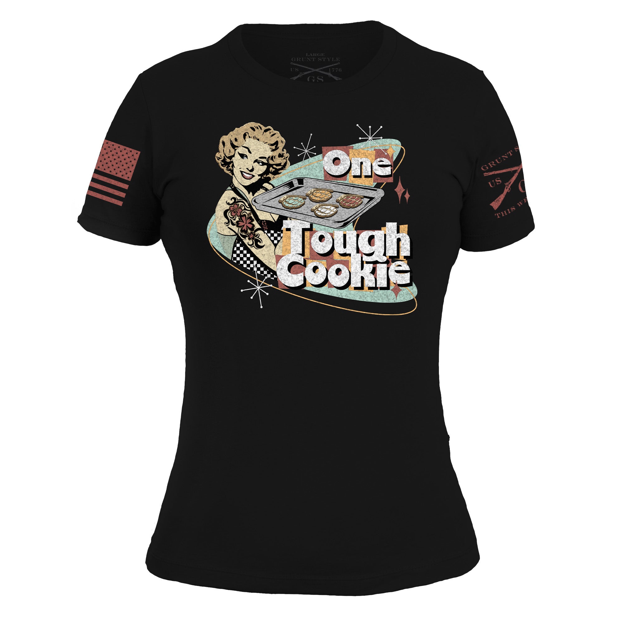 Women's One Tough Cookie T-Shirt - Black