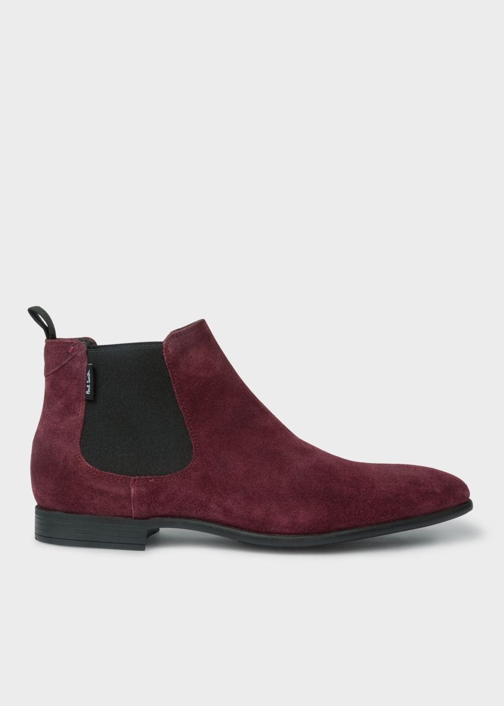 Paul Smith Men's Bordeaux Suede 'falconer' Chelsea Boots