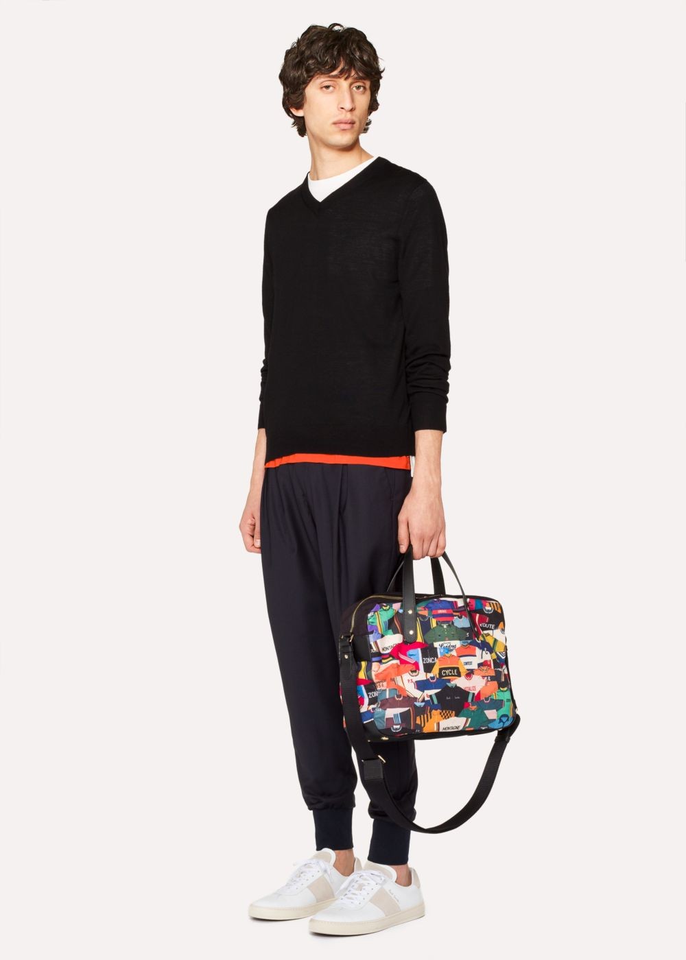 Paul Smith Men's 'cycling Jerseys' Print Canvas Business Folio Accessories