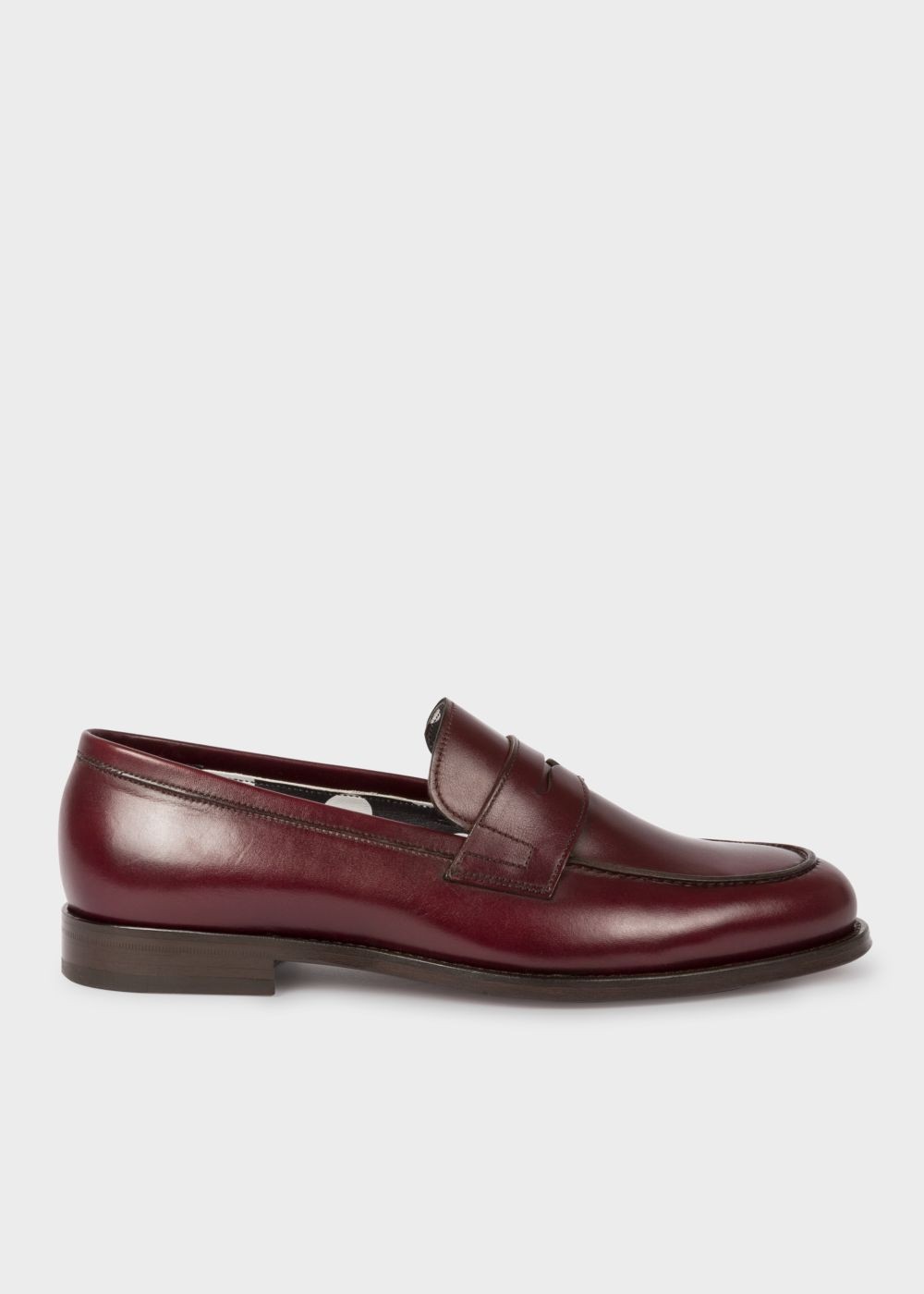 Paul Smith Mens's Bordeaux Leather 'wolf' Loafers Shoe