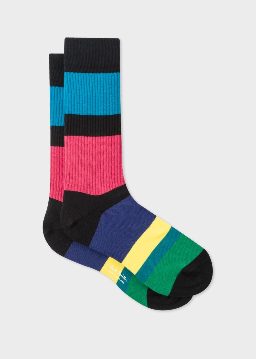 Paul Smith Mens's 'cycle Stripe' Ribbed Socks