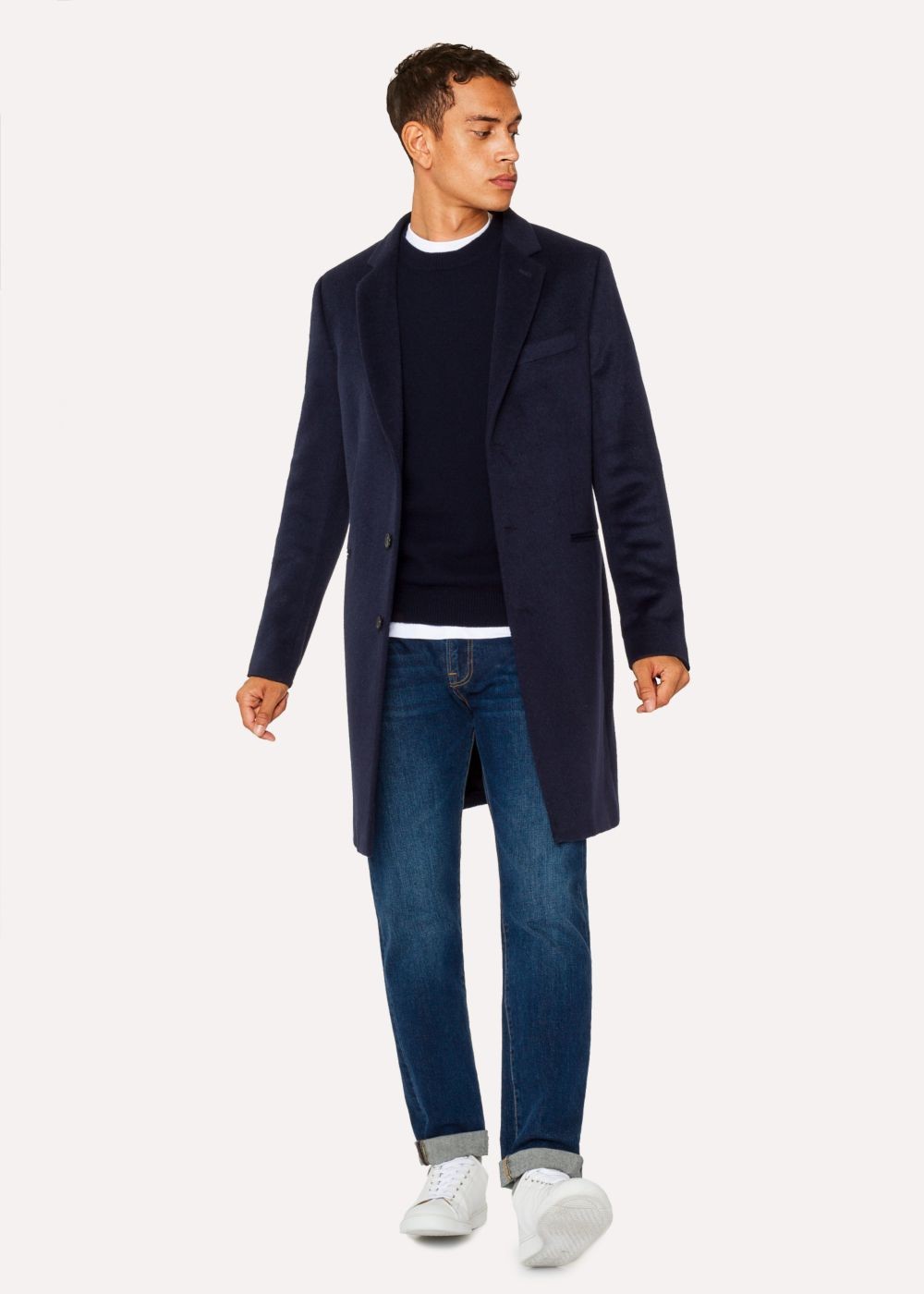 Paul Smith Men's Dark Navy Lambswool Sweater