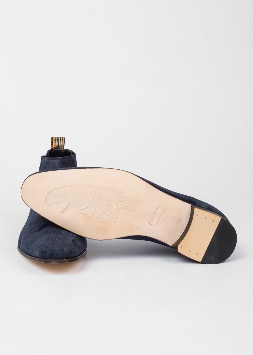 Paul Smith Men's Dark Navy Suede Leather 'marlowe' Chelsea Boots
