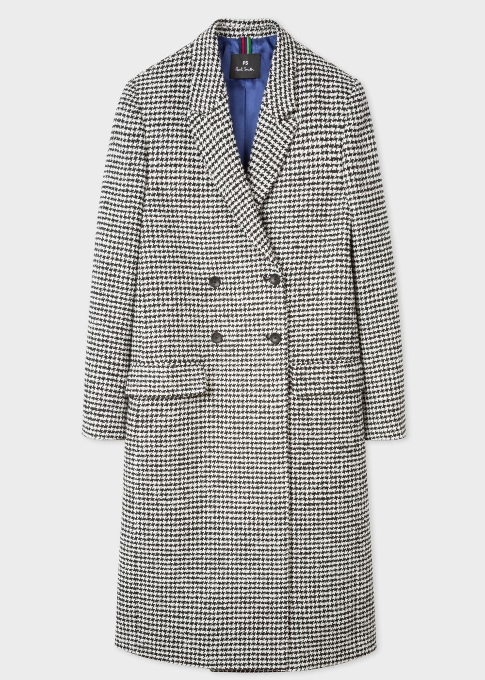 Paul Smith Lady's Dogtooth Wool-Blend Double-Breasted Coat