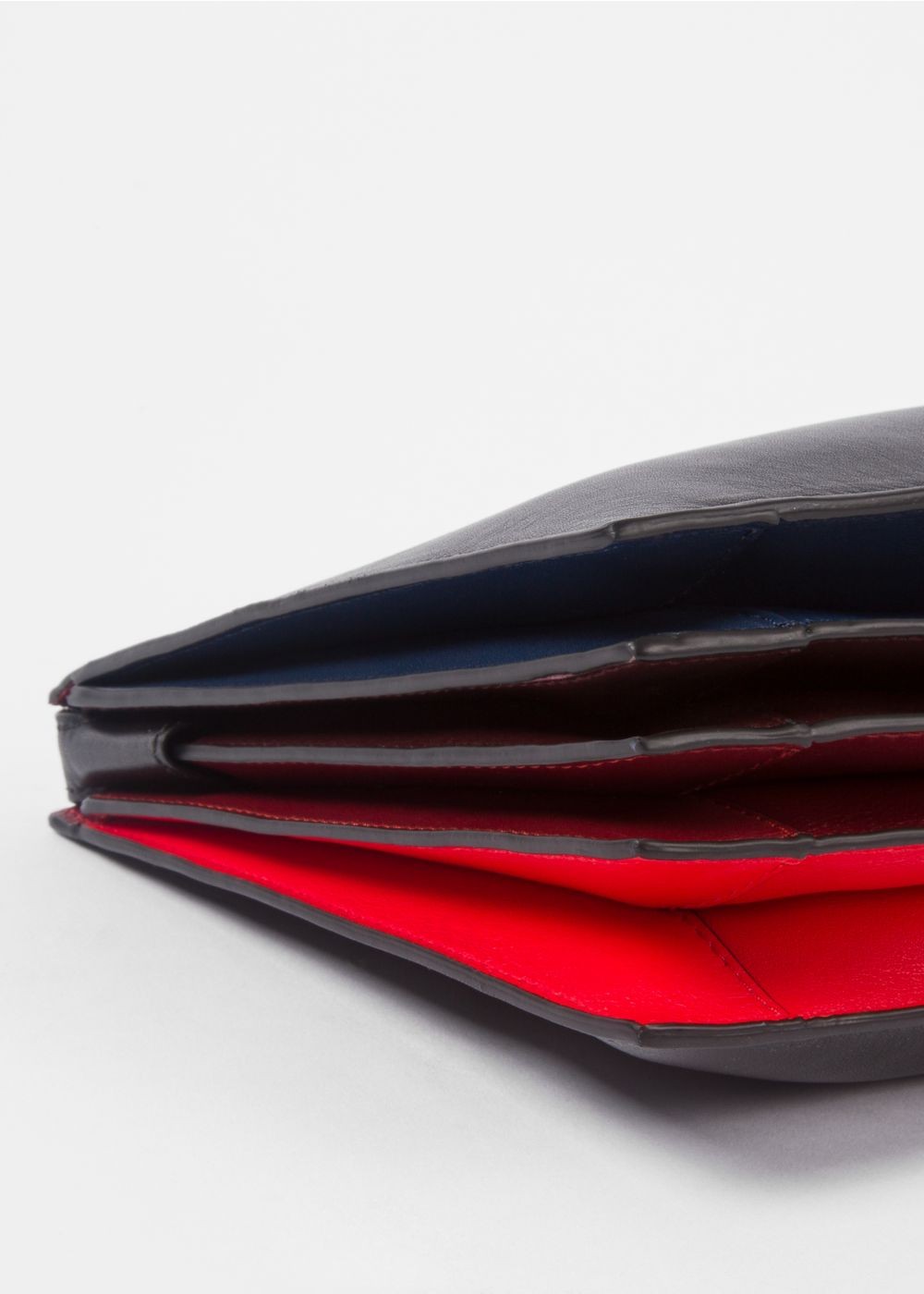 Paul Smith Women's Black And Red 'concertina' Cross-Body HandBags