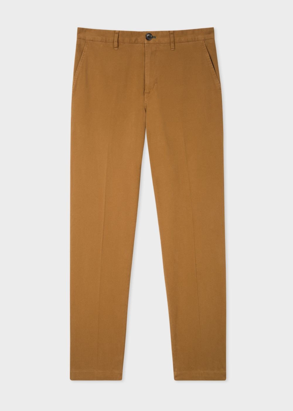 Paul Smith Men's Tapered-Fit Tan Stretch-Cotton Chinos Clothing