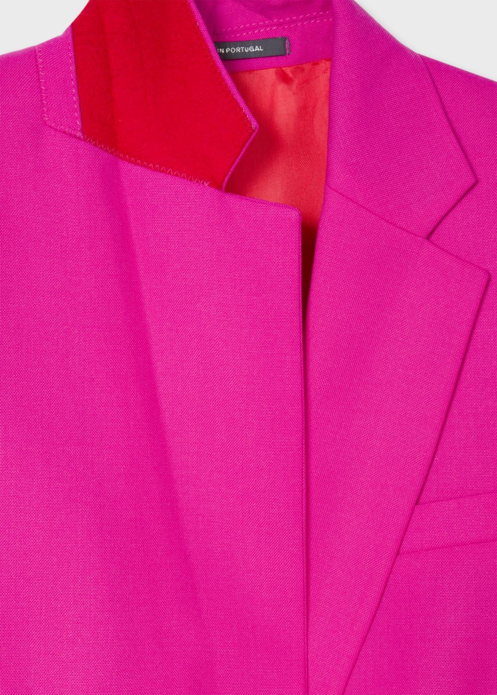 Paul Smith Womens's Fuchsia Wool-Hopsack Blazer Clothing