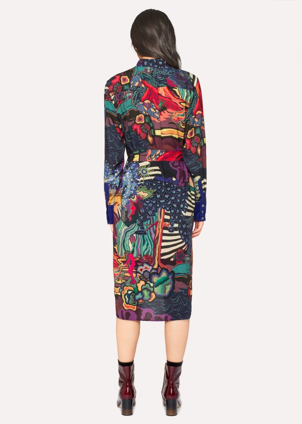 Paul Smith Womens's 'dreamer' Print Wool-Blend Tee Dress