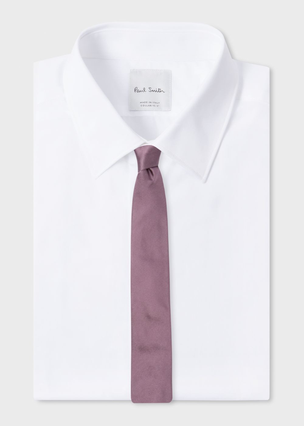 Paul Smith Men's Violet Narrow Silk Tie With 'artist Stripe' Detail