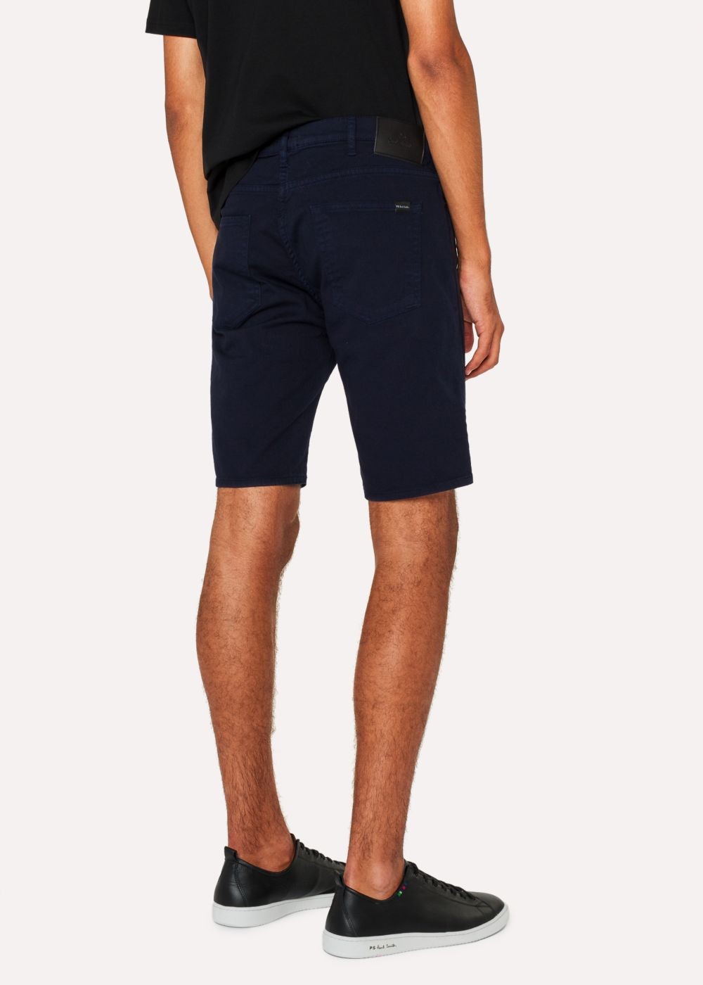 Paul Smith Men's Navy Garment-Dyed Denim Shorts