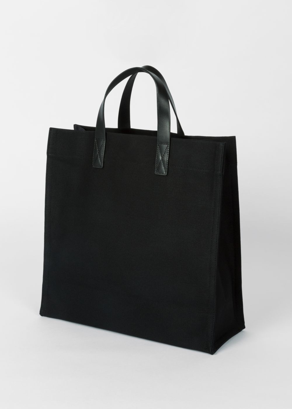Paul Smith Women's 'artful Lives' Patch Black Canvas Tote Bags