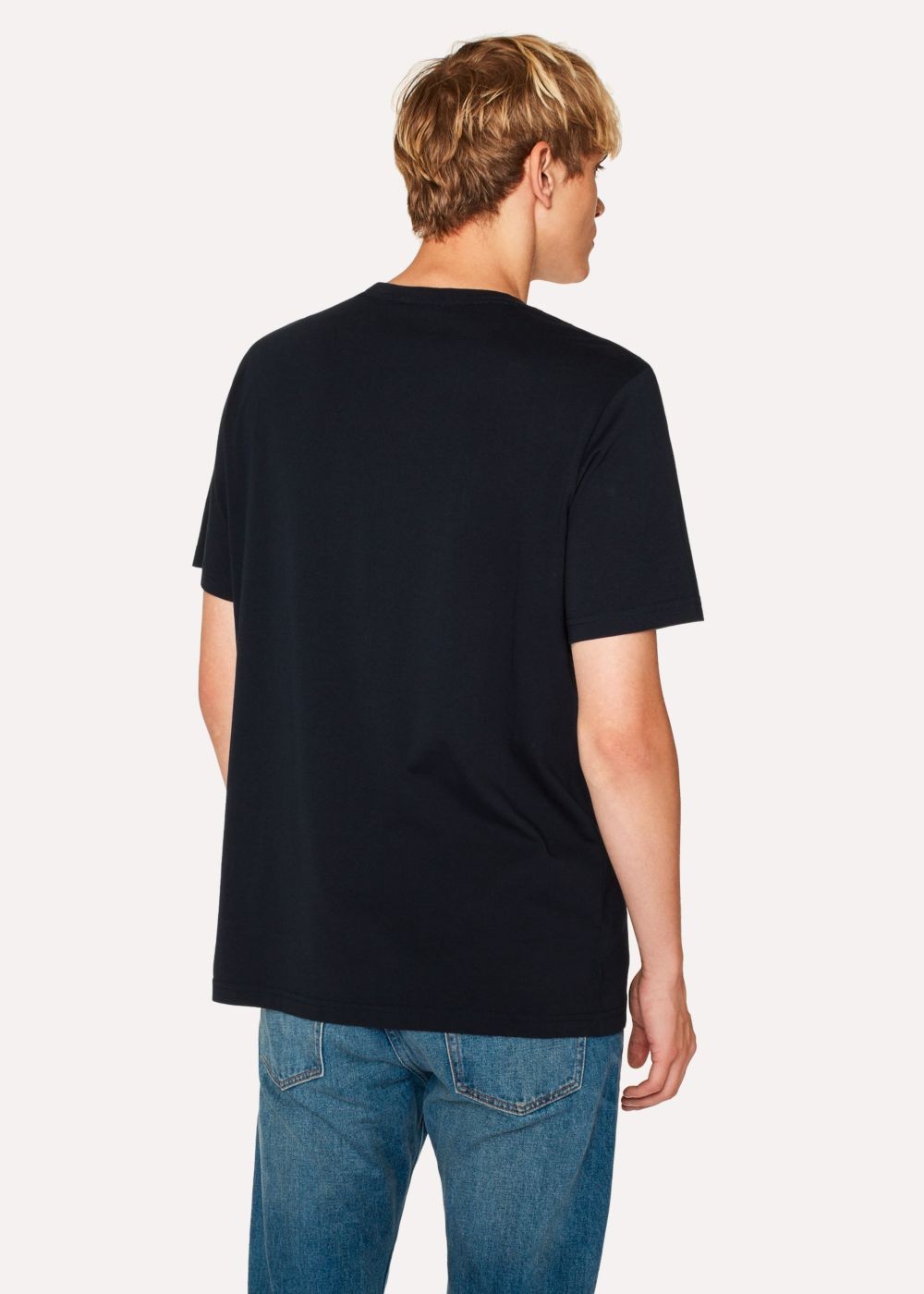 Paul Smith Men's Dark Navy 'painted Spot' Print Organic-Cotton T-Shirt