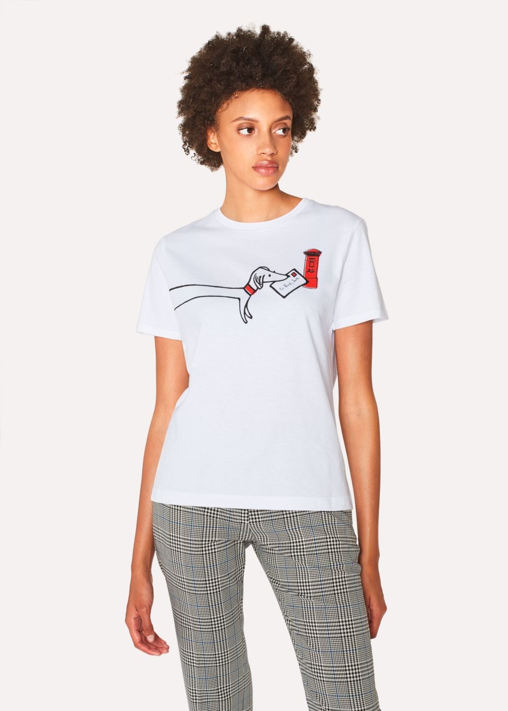 Paul Smith Womens's White 'paul's Letter' Print T-Shirts