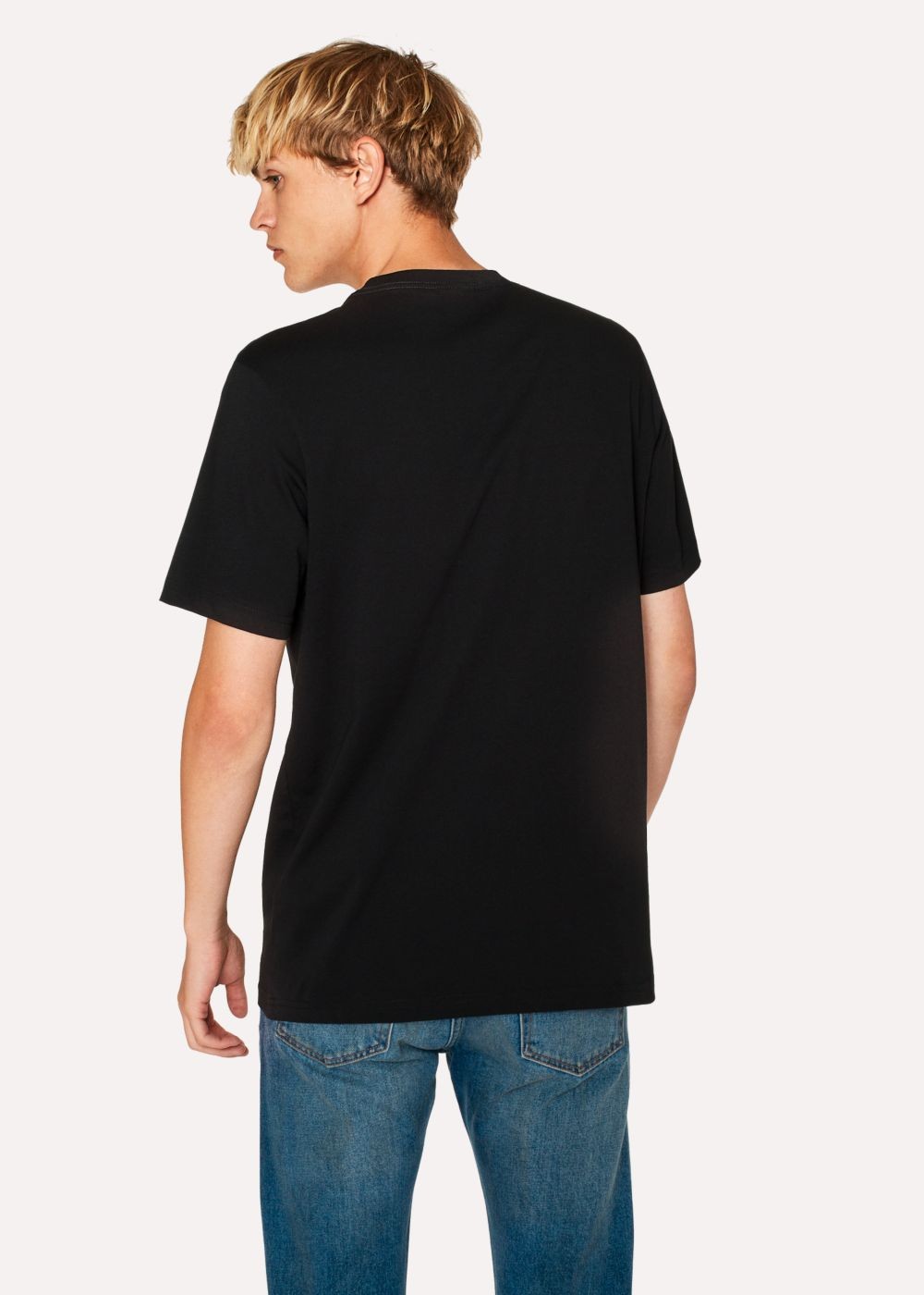 Paul Smith Men's Black Large 'dino' Print Cotton T-Shirts