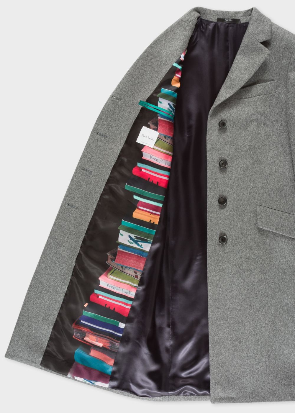 Paul Smith Women's Grey Wool And Cashmere-Blend Epsom Coat