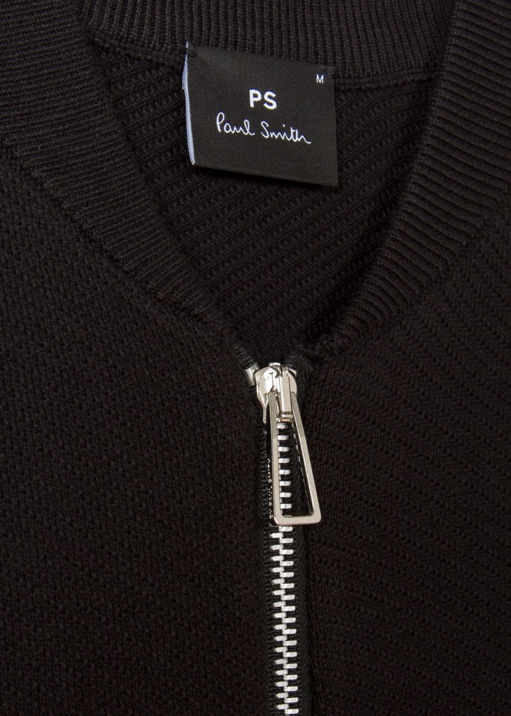 Paul Smith Men's Black Cardigan With 'cycle Stripe' Stitch Detail Clothing