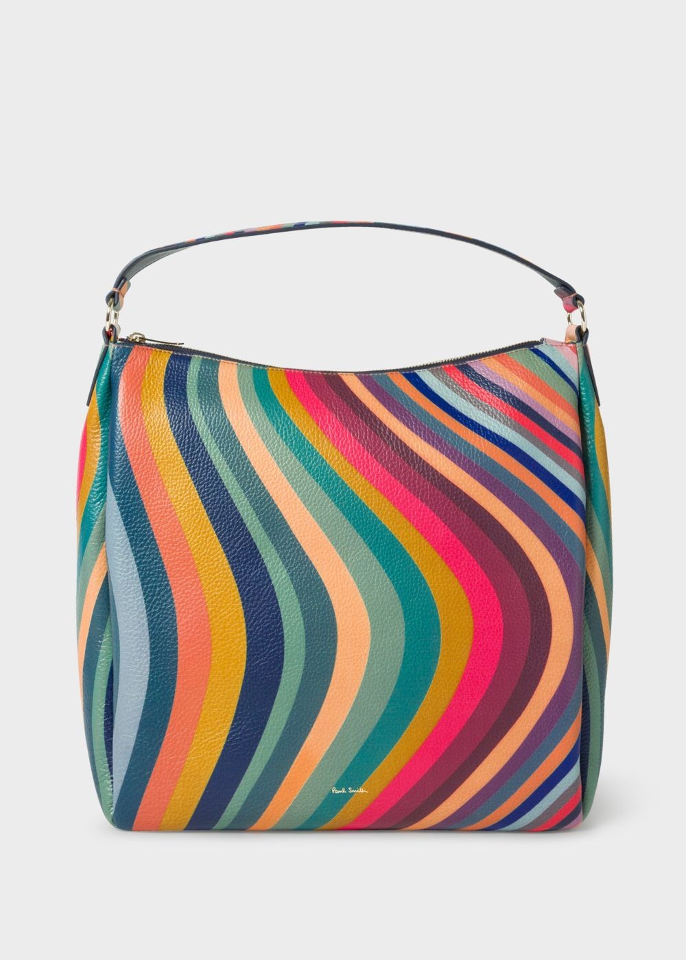 Paul Smith Lady's 'swirl' Print Leather Hobo Handbag