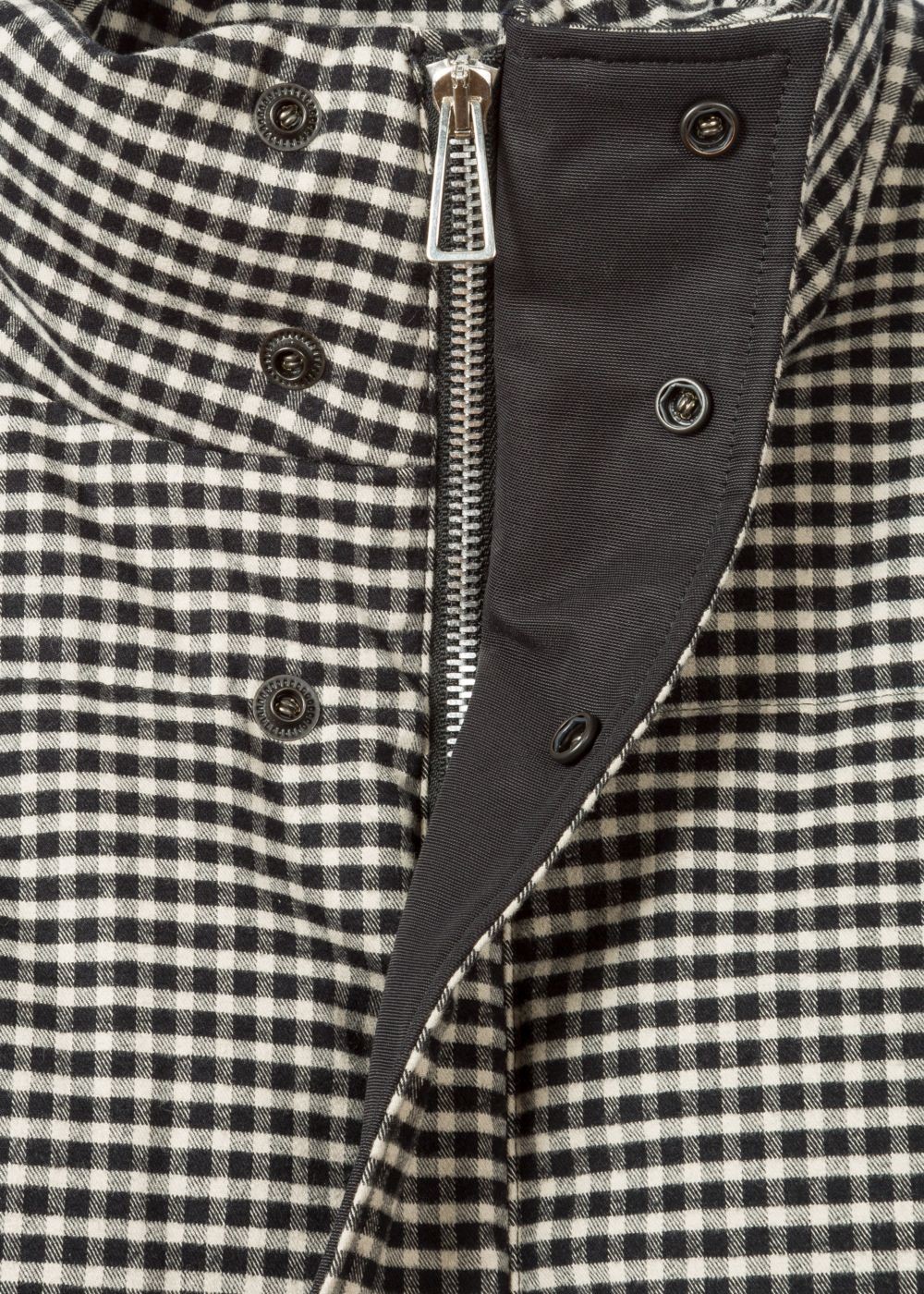 Paul Smith Mens's Black And White Gingham Down-Filled coat
