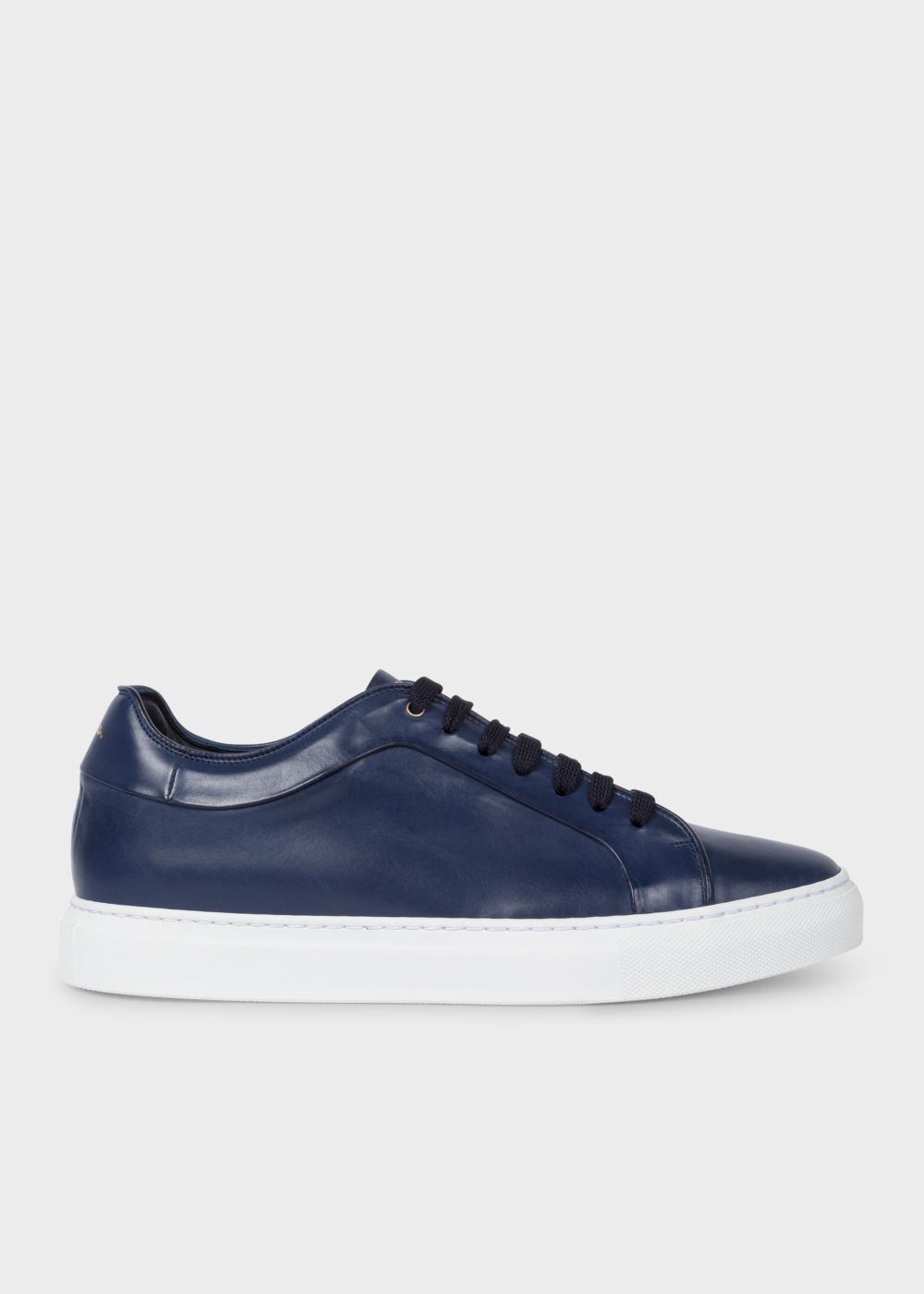 Paul Smith Mens's Dark Navy Leather 'basso' Sneaker