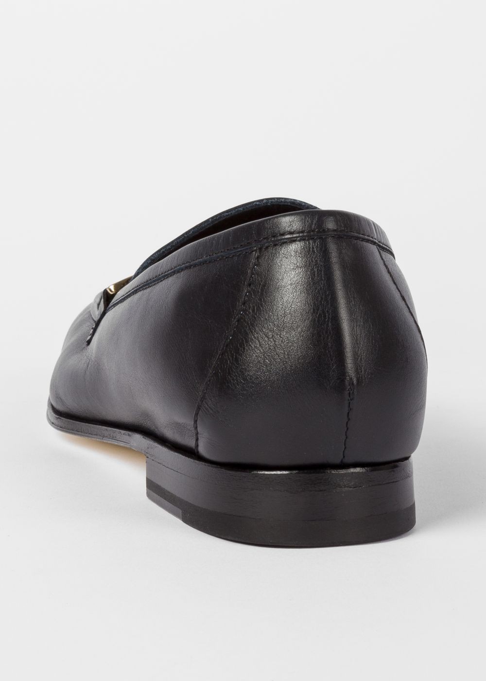 Paul Smith Women's Dark Navy Leather 'grover' Loafers Shoe