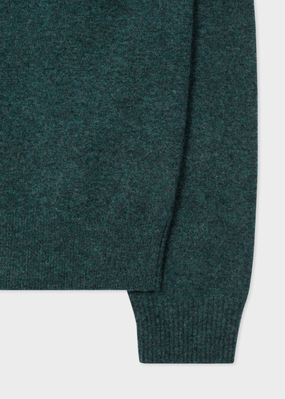 Paul Smith Men's Teal V-Neck Lambswool Sweater