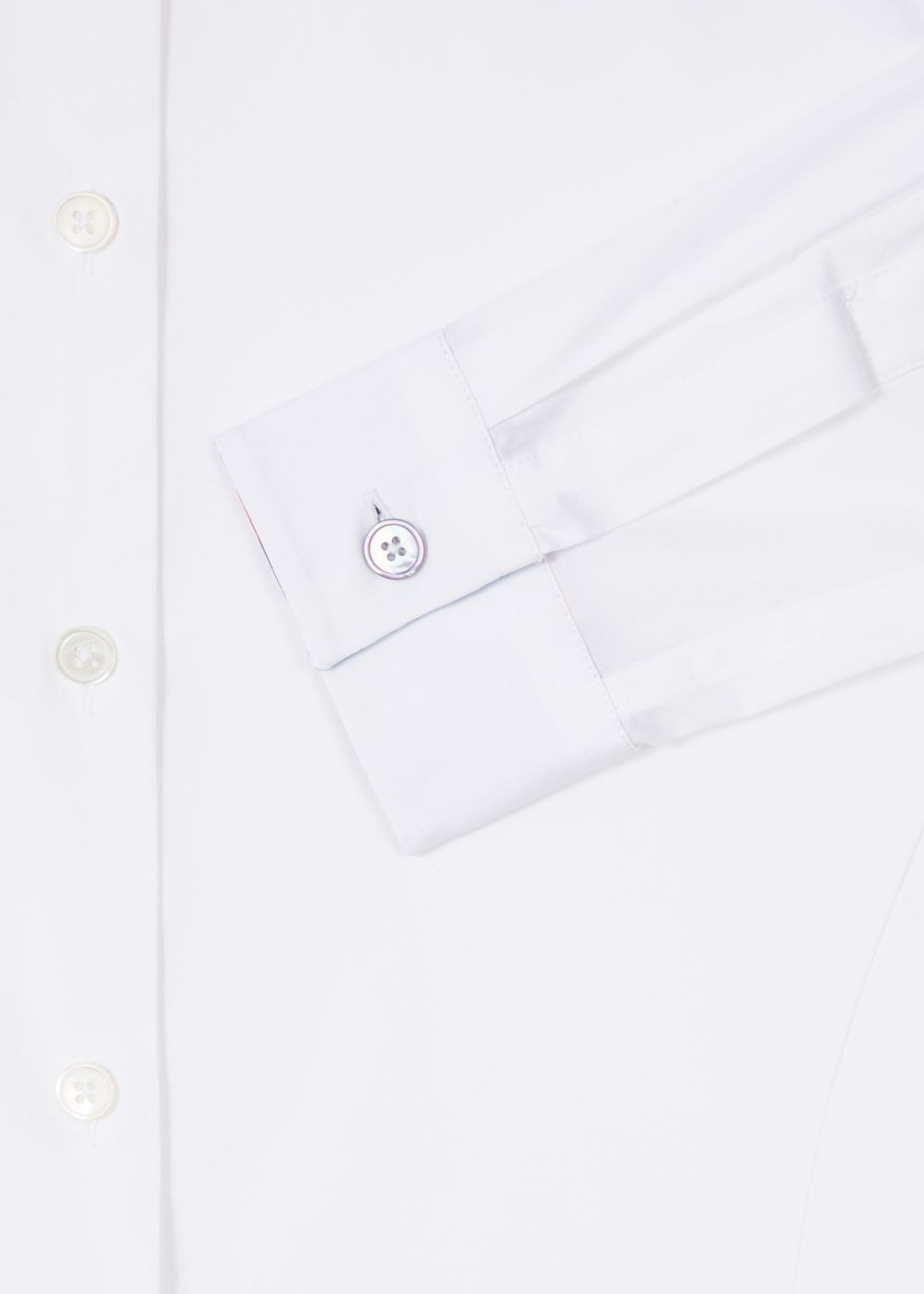 Paul Smith Women's White Slim-Fit Stretch-Cotton Tshirts With 'cycle Stripe' Cuff Linings