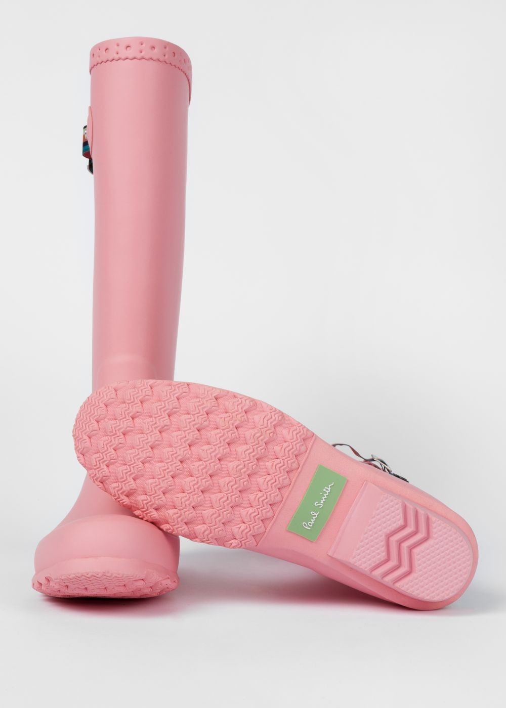 Paul Smith Lady's Pink Rubber 'idella' Wellington Boots