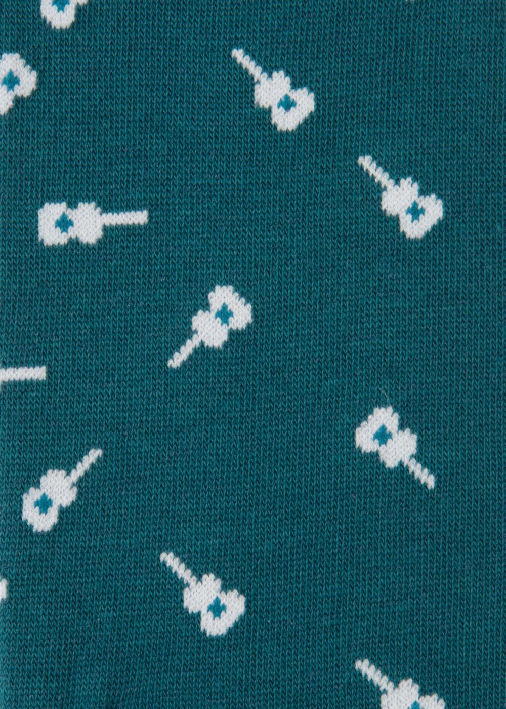 Paul Smith Mens's Petrol Green Guitar Pattern Socks