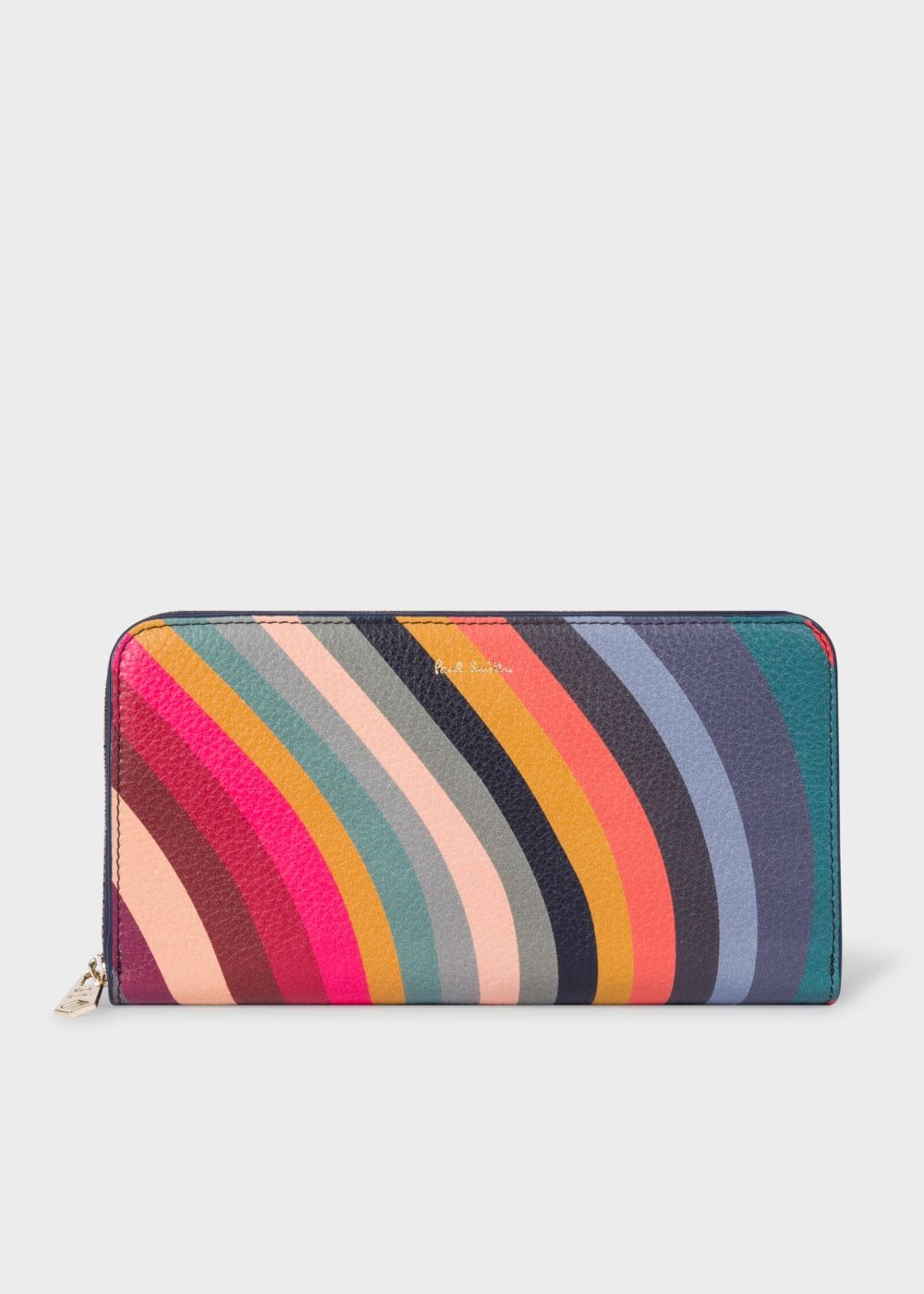 Paul Smith Women's Large 'swirl' Print Leather Zip-Around Wallet