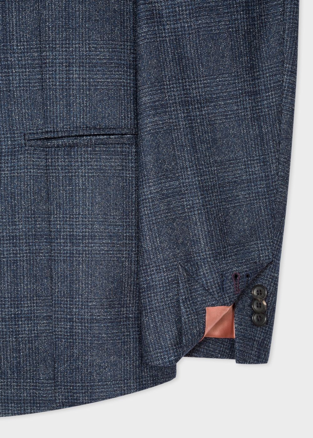 Paul Smith Men's Tailored-Fit Loro Piana Navy Dream Tweed Blazer Clothing