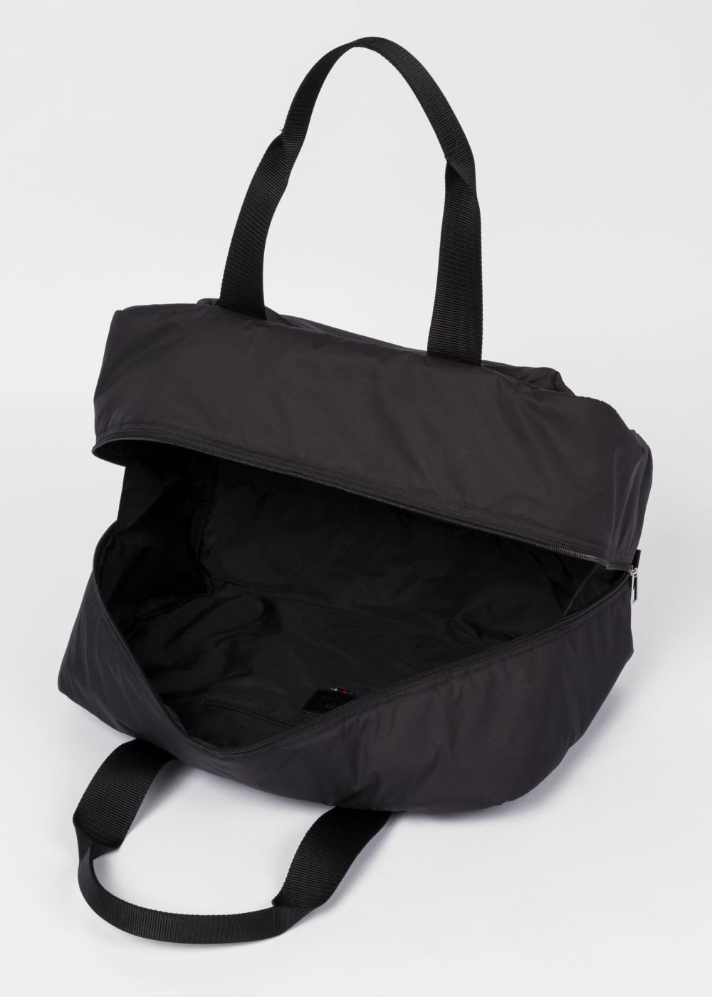 Paul Smith Men's Black 'zebra' Logo Duffle Bags
