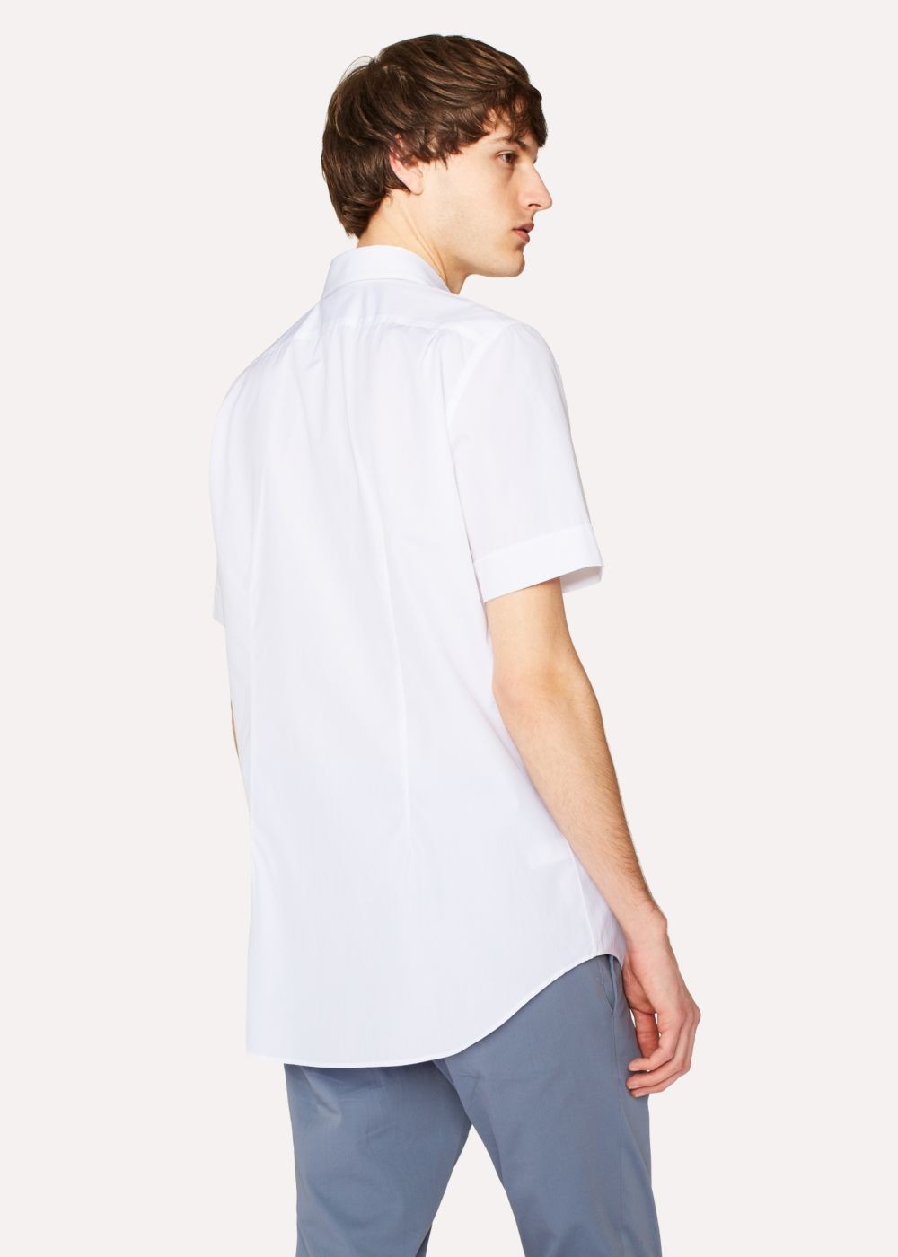 Paul Smith Mens's Slim-Fit White Cotton Short-Sleeve T-Shirts