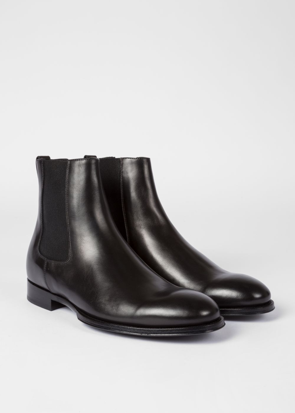 Paul Smith Men's Black Leather 'joyce' Chelsea Boots