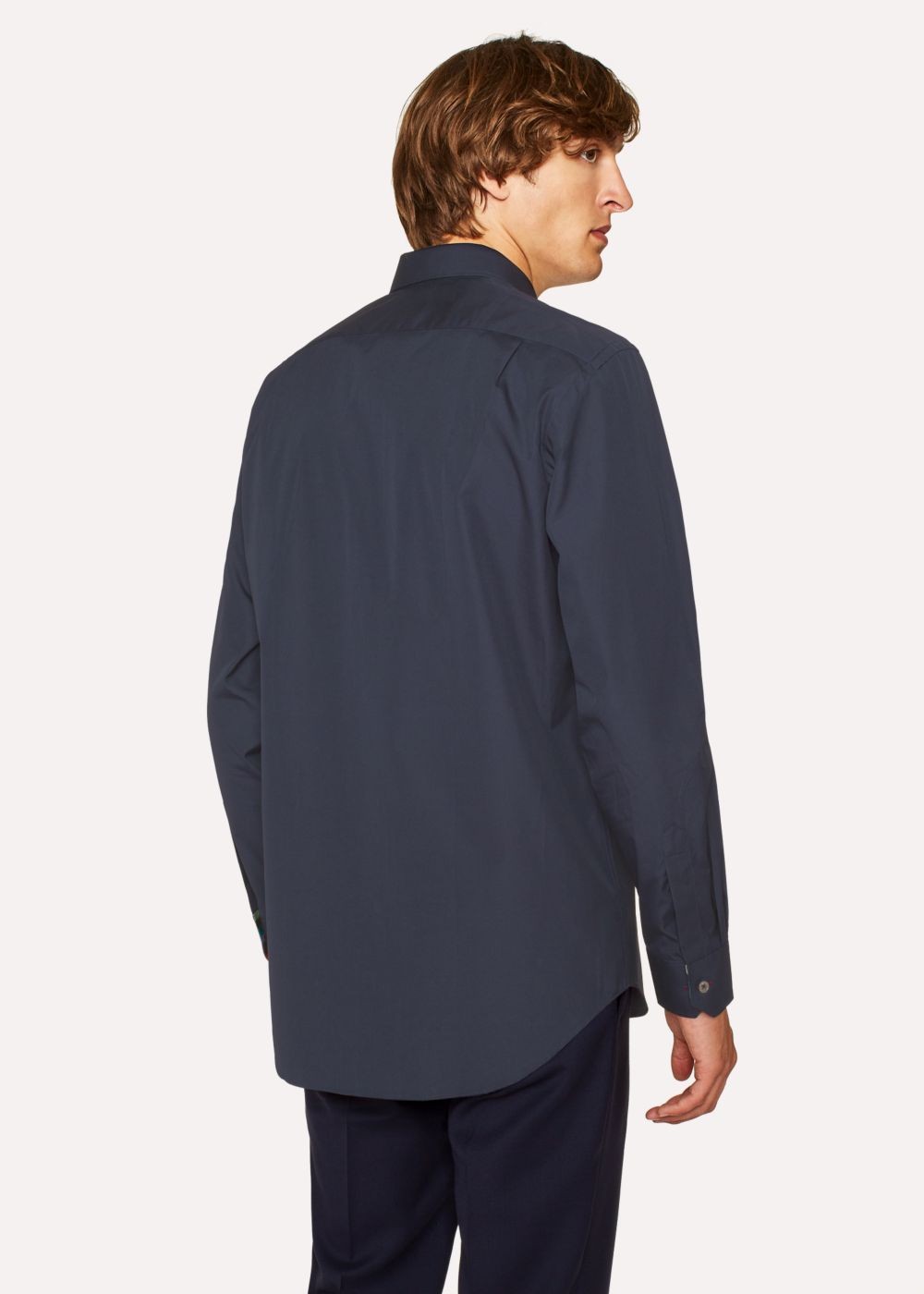 Paul Smith Men's Classic-Fit Dark Navy Cotton 'artist Stripe' Cuff T-Shirt