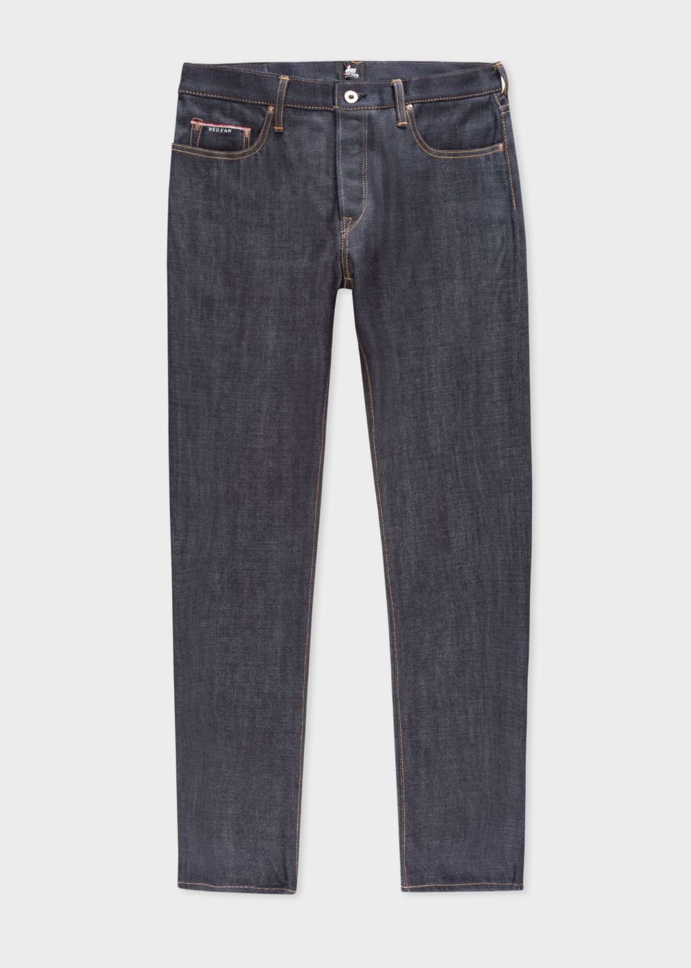 Paul Smith Men's Standard-Fit Rigid Indigo Denim Red Ear Jeans