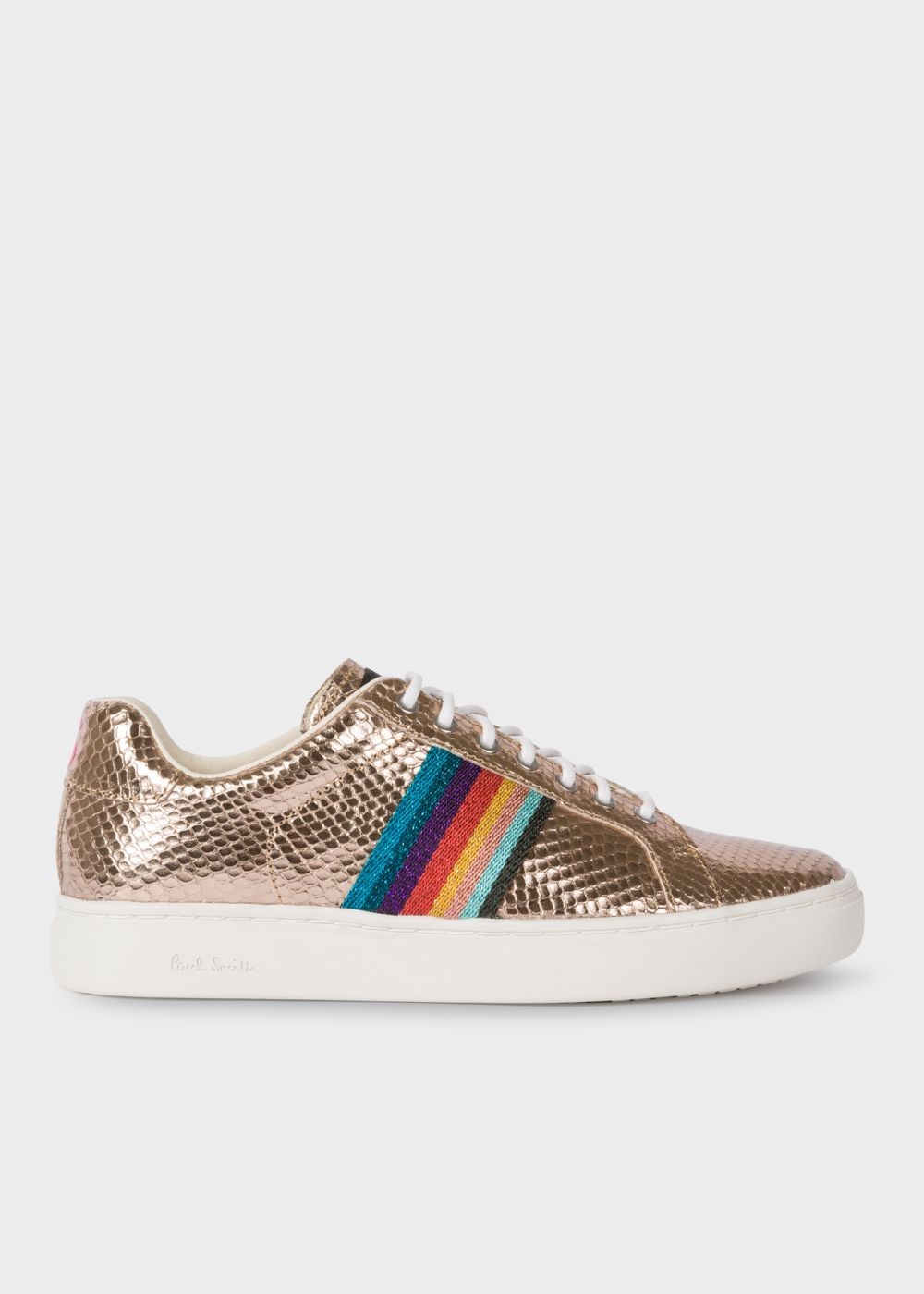 Paul Smith Women's Metallic Gold Leather 'lapin' Trainers