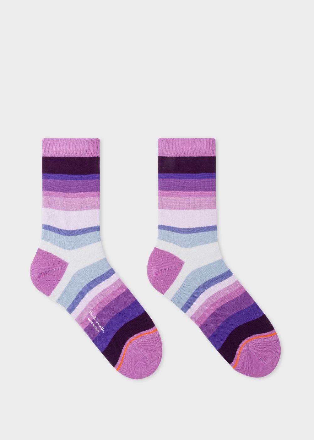 Paul Smith Women's Purple Tonal-Stripe Socks