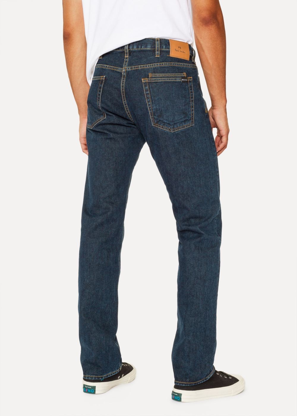 Paul Smith Mens's Standard-Fit Dark Wash 'left Hand Twill' Denim Jeans