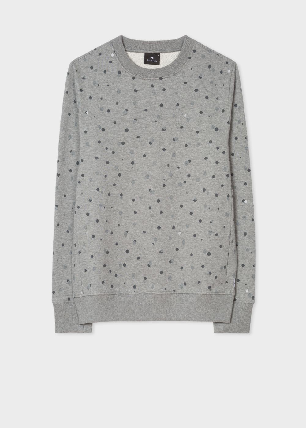 Paul Smith Mens's Grey 'ink Spot' Print Organic-Cotton Sweatshirt