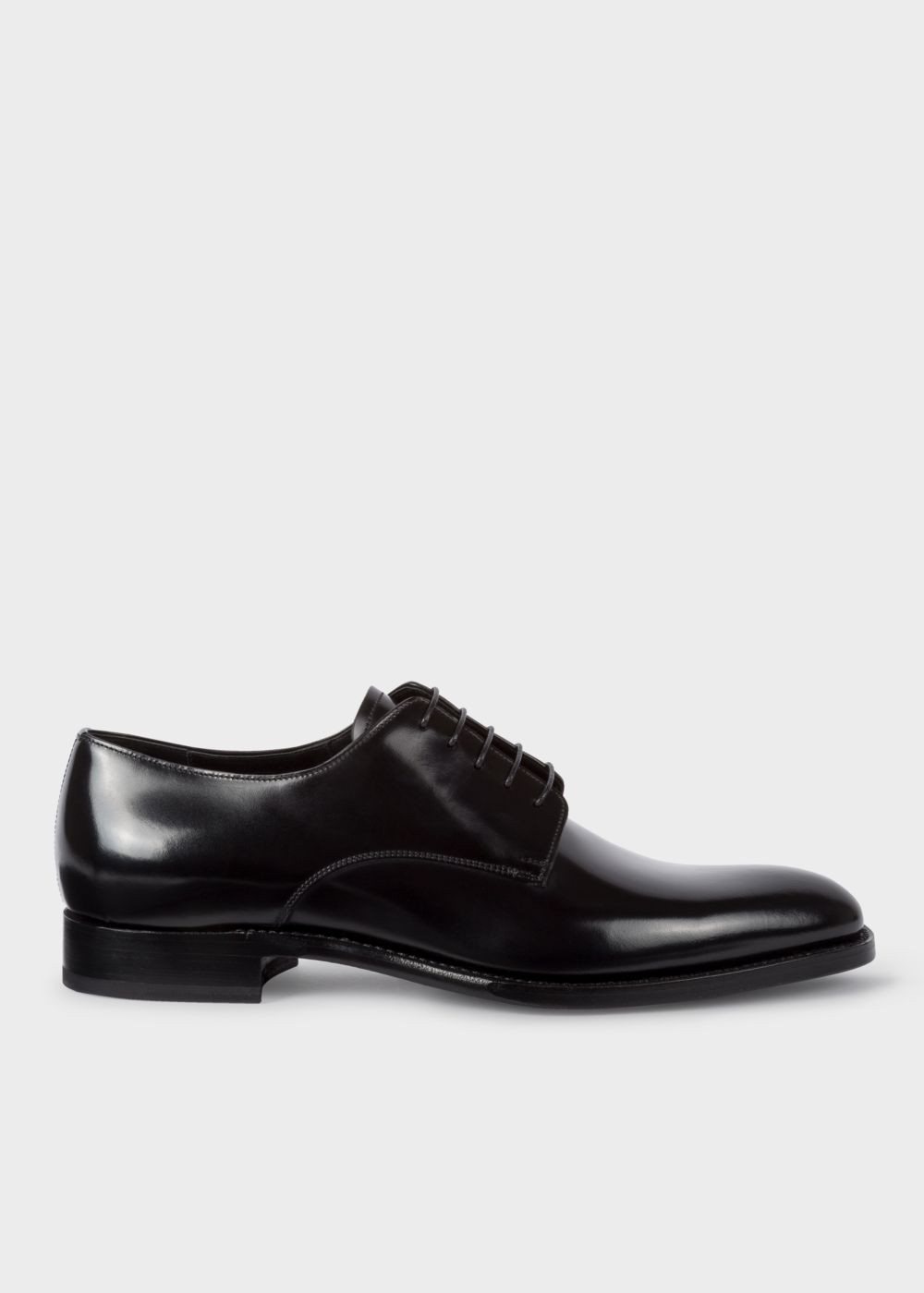 Paul Smith Men's Black Calf Leather 'portland' Derby Sneakers