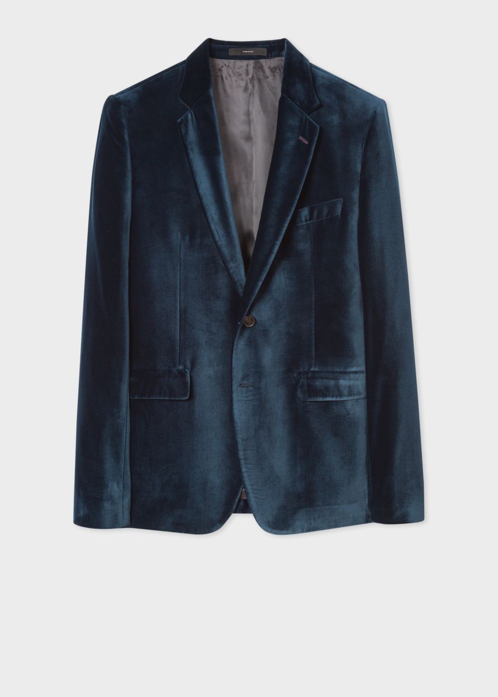 Paul Smith Men's Slim-Fit Slate Blue Velvet Suit