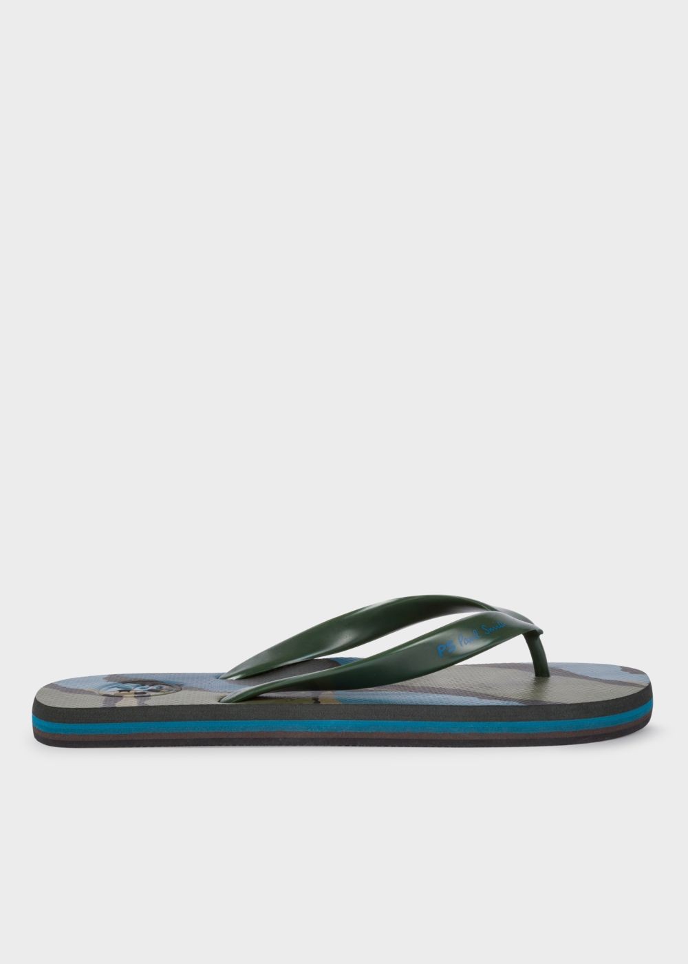 Paul Smith Mens's Khaki Camouflage 'dale' Flip Flops