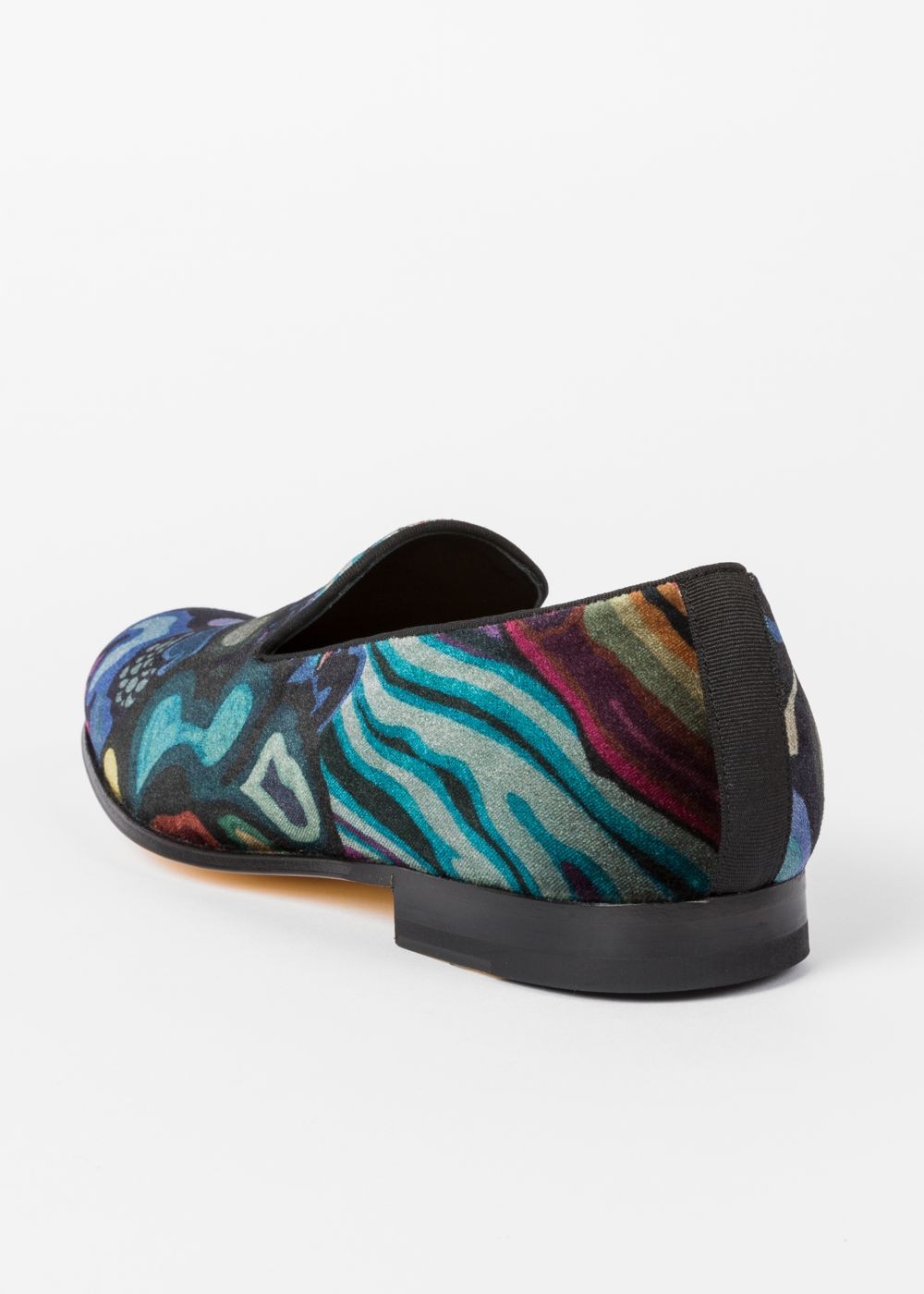 Paul Smith Men's Velvet 'dreamer' Print 'rudyard' Loafers Sneakers