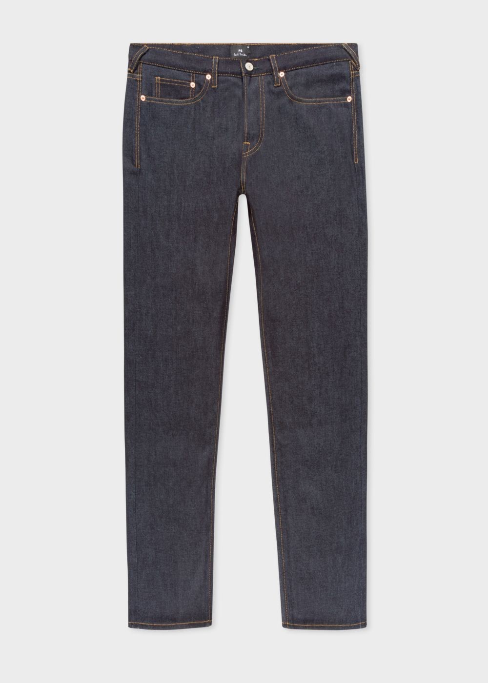 Paul Smith Men's Standard-Fit 13Oz Indigo Rinse 'exclusive And Pink Selvedge' Denim Jeans