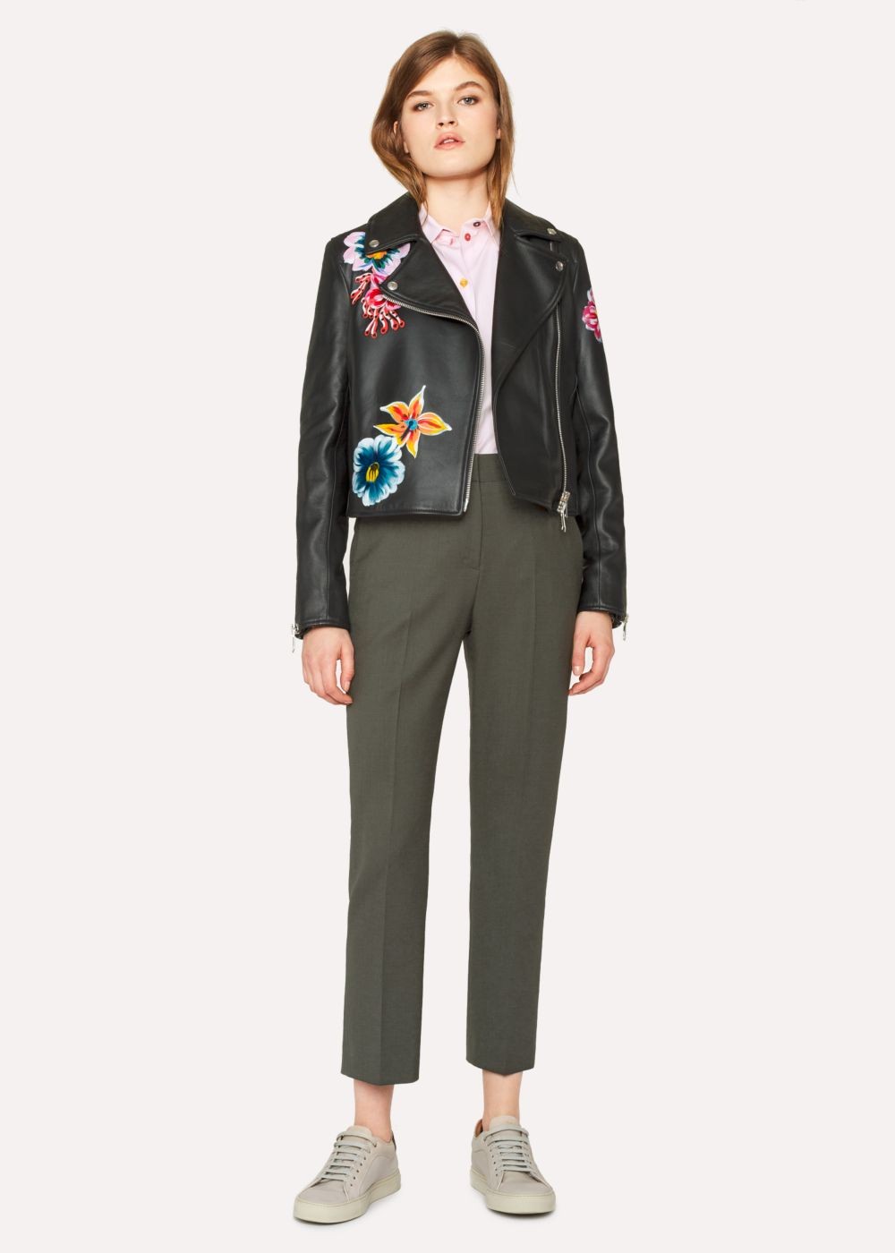 Paul Smith A Suit To Travel In - Womens's Slim-Fit Khaki Wool Pants