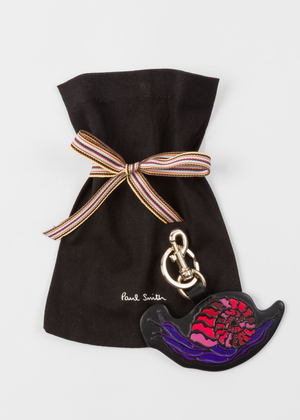 Paul Smith 'dreamer Snail' Leather Keyring Accessories Mens