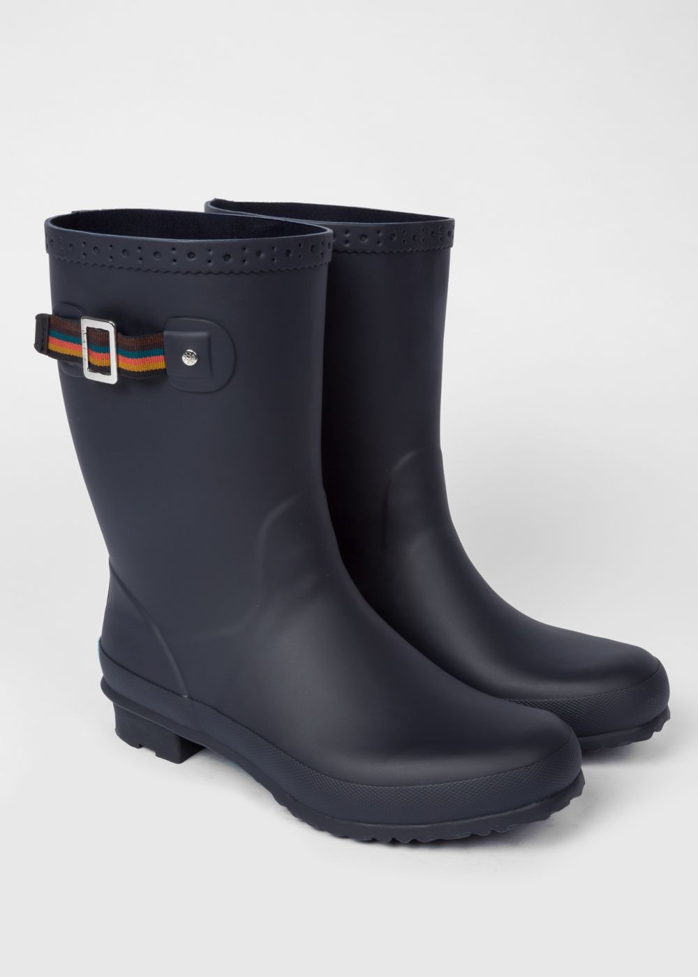 Paul Smith Men's Navy Rubber 'krupa' Wellington Boots