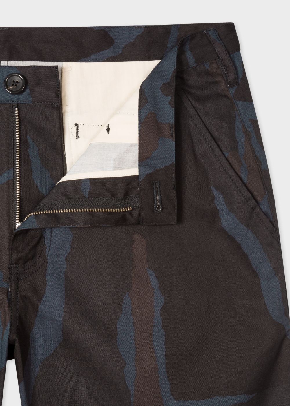 Paul Smith Men's Black Camouflage Cotton Shorts