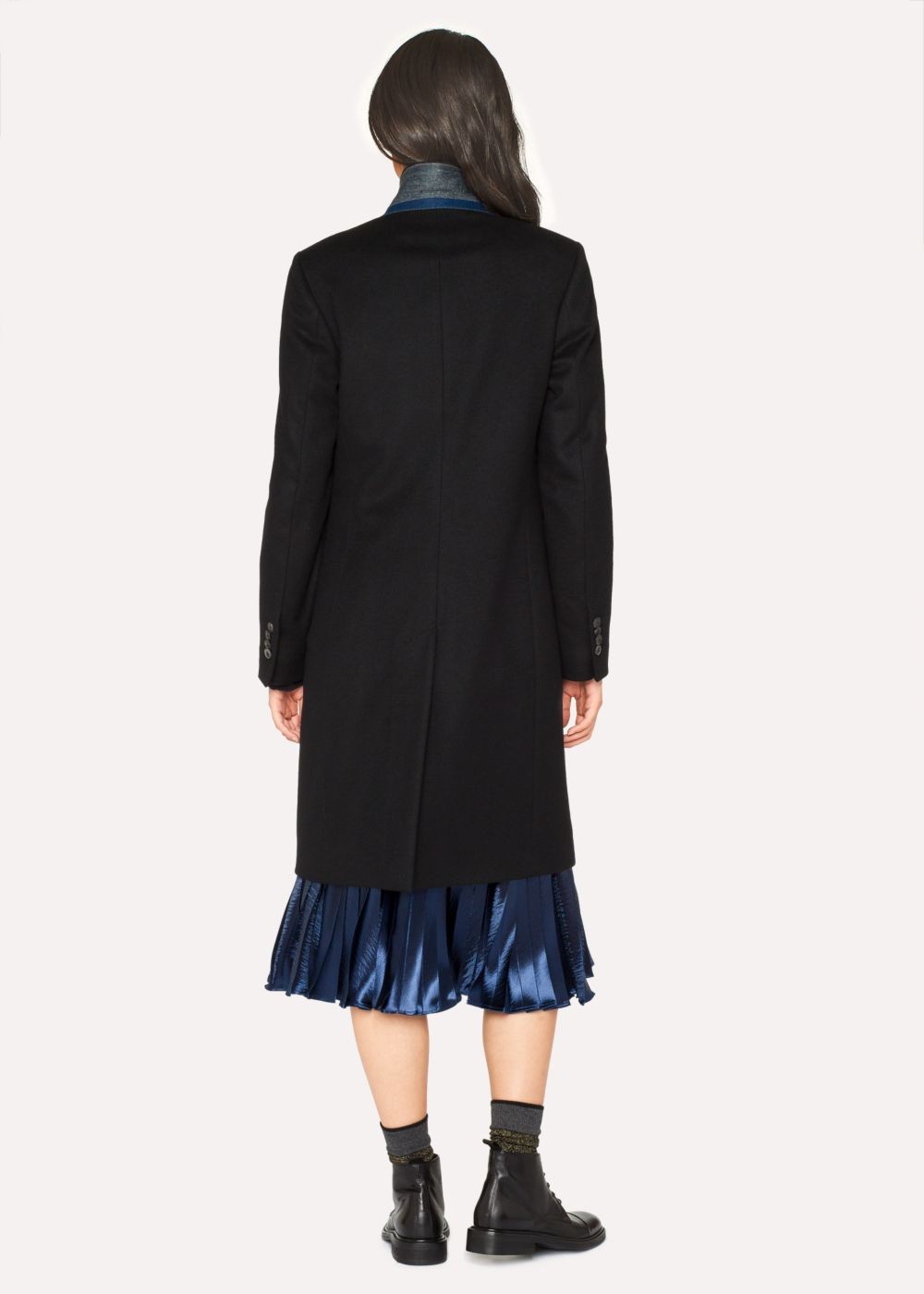 Paul Smith Women's Black Wool And Cashmere-Blend Epsom Jackets
