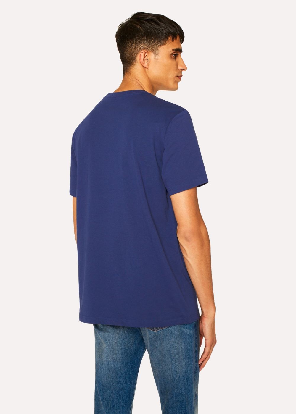 Paul Smith Men's Indigo Organic-Cotton Zebra Logo T-Shirt